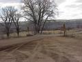 #8: Looking from Colorado to Wyoming at the state line cattle guard and the starting point of the hike.