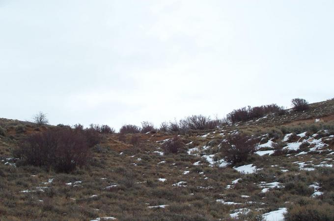 View toward confluence from the draw below