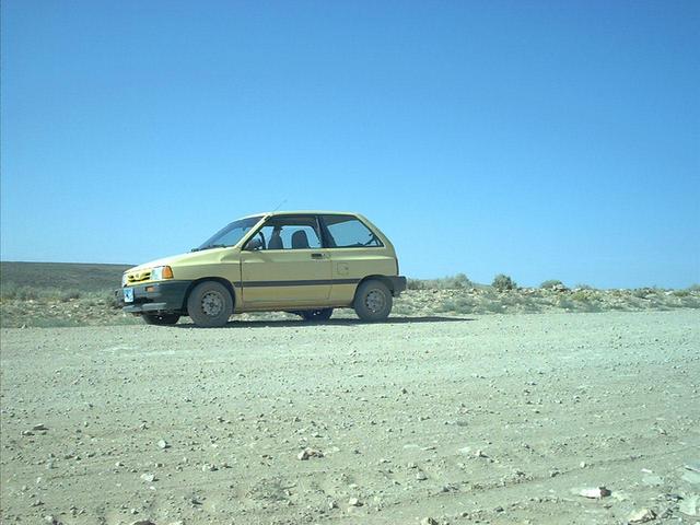 The little yellow car.