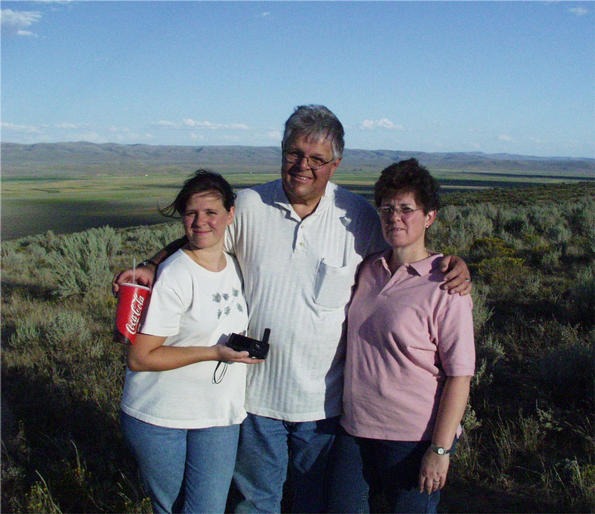 happy explorers at the confluence point