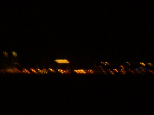 Montevideo by night from the confluence