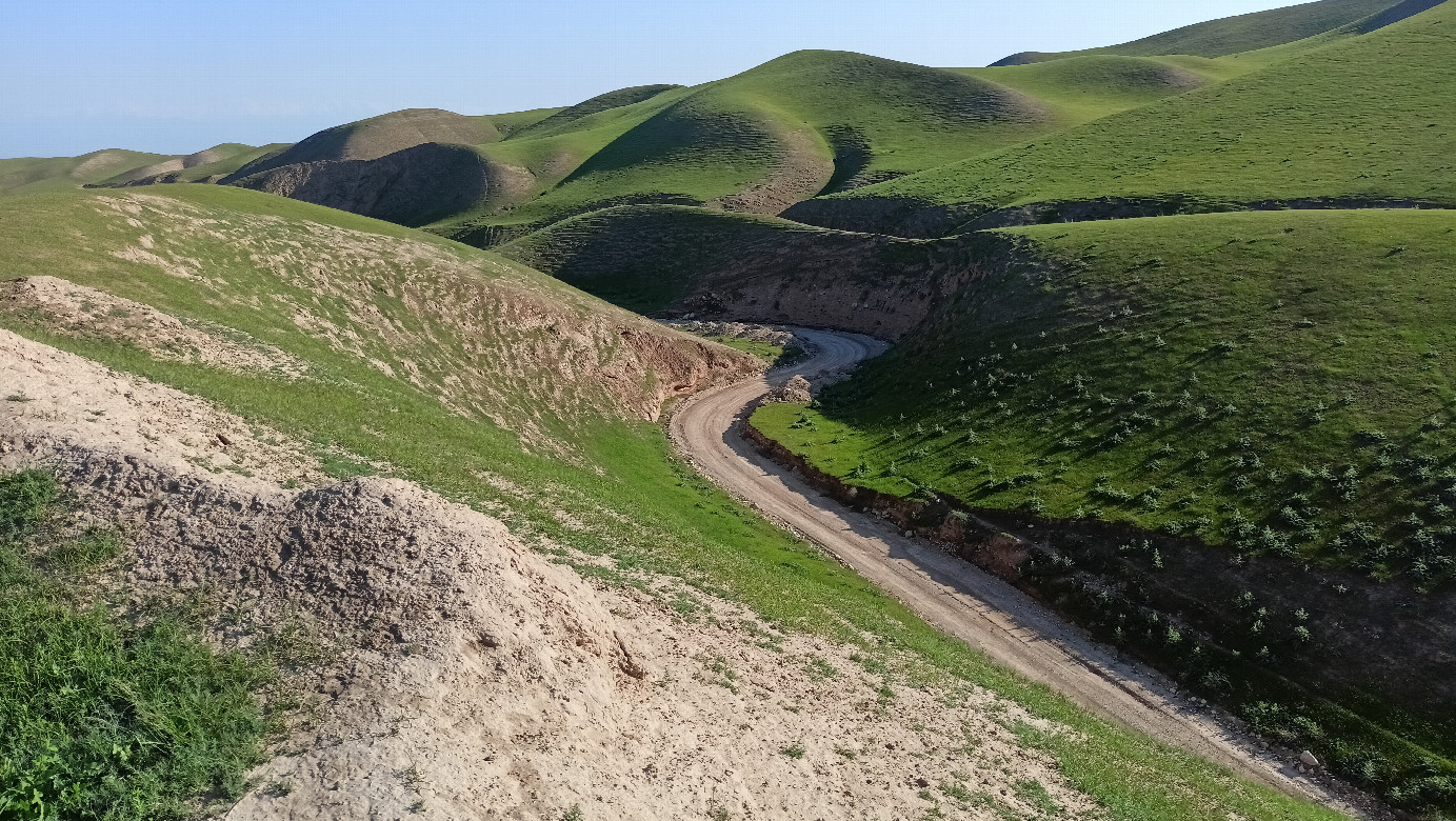 Road in the ravine