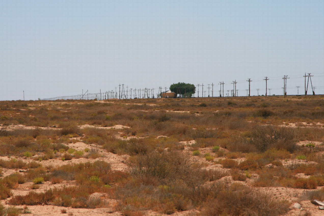 Ayapbergen station on Ustyurt plateau