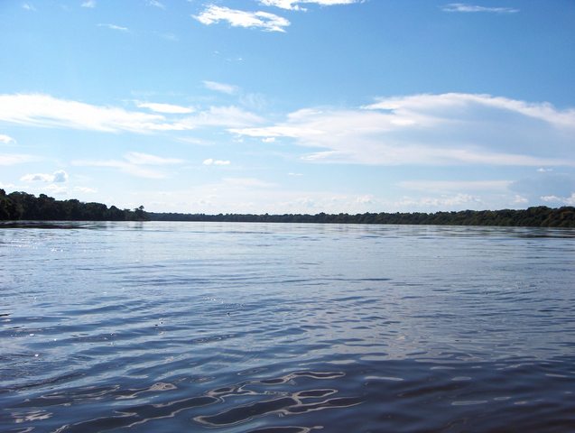 VIEW TO WEST DOWNSTREAM VENTUARI RIVER