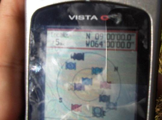 GPS mostrando posición en PC