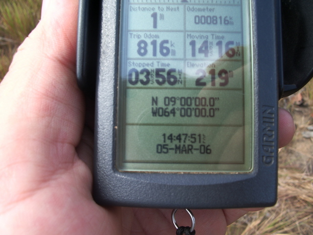 A PICTURE OF GPS AT THE CONFLUENCE POINT