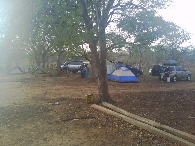Campamento del Team. Camping site