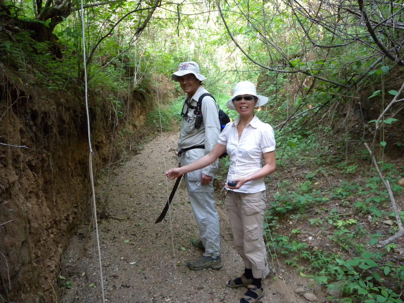 In the dry river bed