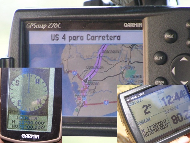 Several GPS were available - Diversos GPS estaban diponibles