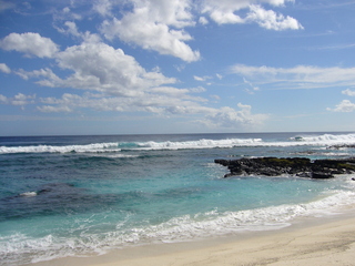 #1: View towards the point 6.22 kilometres in the South Pacific