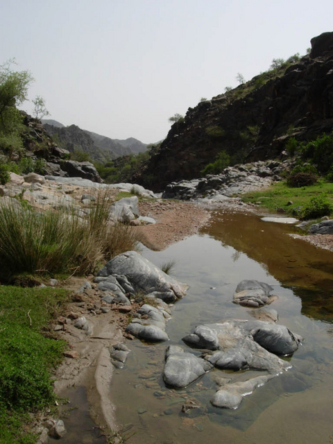 Rocks and water made the going slow