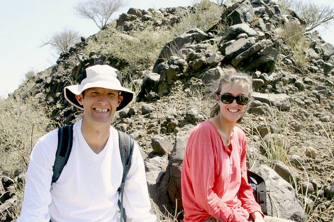 Matt and Gemma near the Confluence