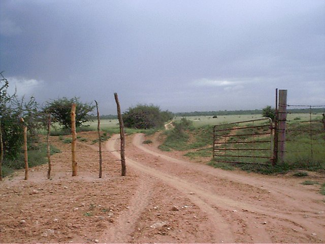 Dirt track from main road
