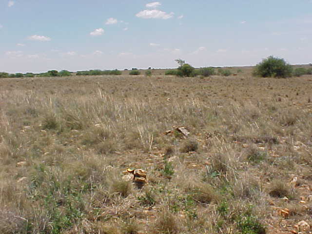 Looking West with our cairn in the middle of the foreground