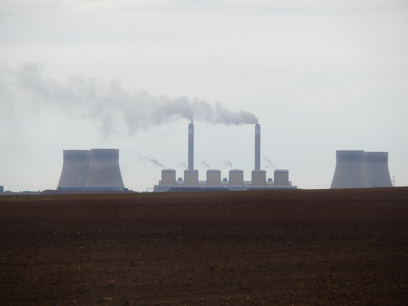 The power plant as seen from the Confluence