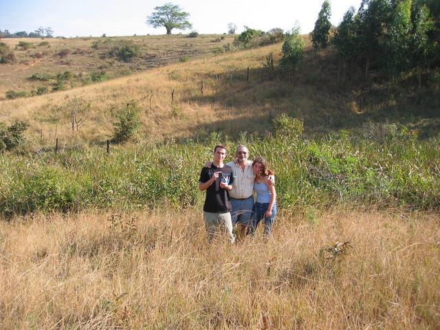 Confluence visitors - (L-R) Gareth, Peter and Melissa