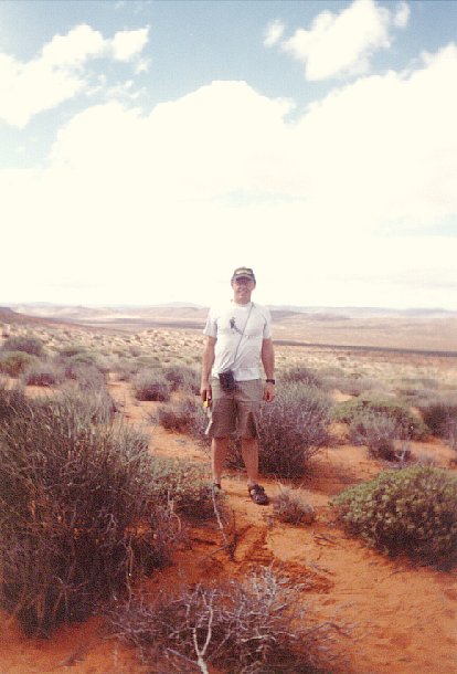 Jim and the view northwards