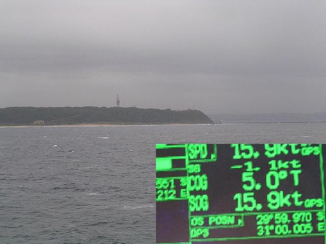 A closer look to "The Bluff" and GPS reading