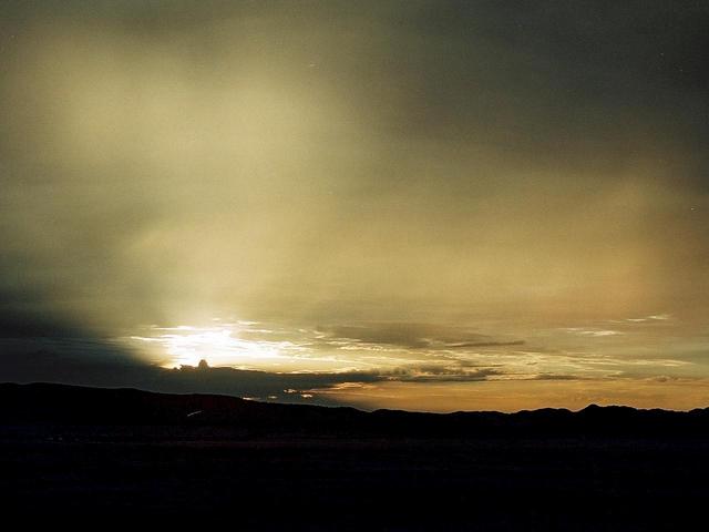 Sunset at Gariep Dam, about 60 km further up the main road