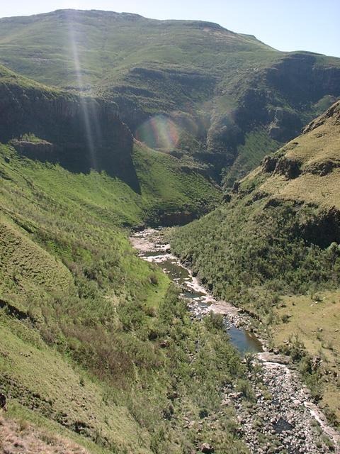 View of gorge from halfway up