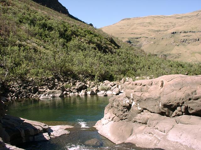 Stream up valley