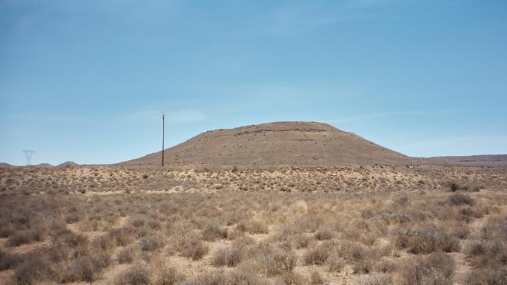 Looking west from site