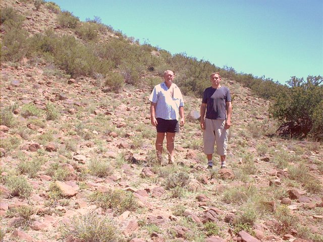 Joseph & Michael standing on the Confluence