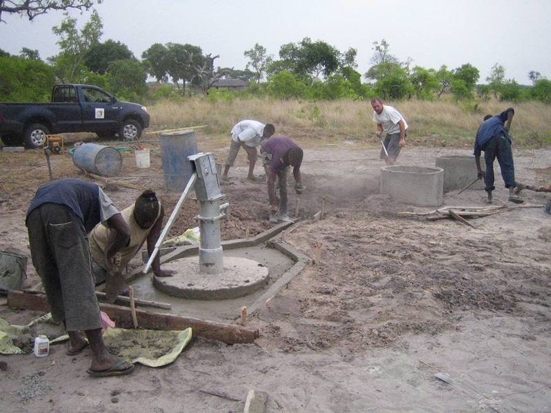 Luena village hand pump