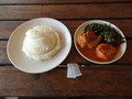 #10: Lunch with Nshima, chicken, and spinach