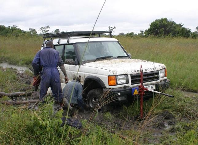 Stuck Land Rover